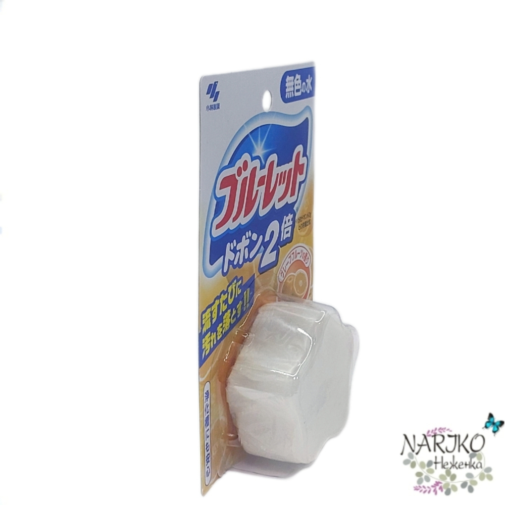 Таблетка для бачка унитаза Kobayashi Bluelet Dobon W Грейпфрут, двойная 120 гр.