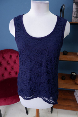 Топ Strazzi Petite с кружевом 44 размер