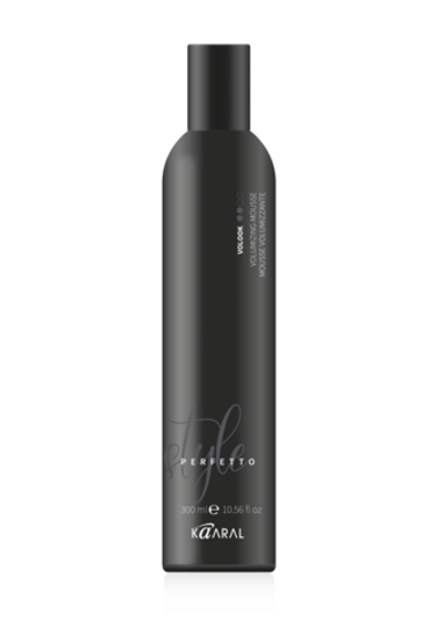 Мусс средней фиксации KAARAL Style Perfetto Volook Medium Hold Volumizing Mousse для укладки волос - 300 мл.