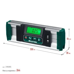 Электронный уровень-уклономер KRAFTOOL Extrem, 0-360 34686