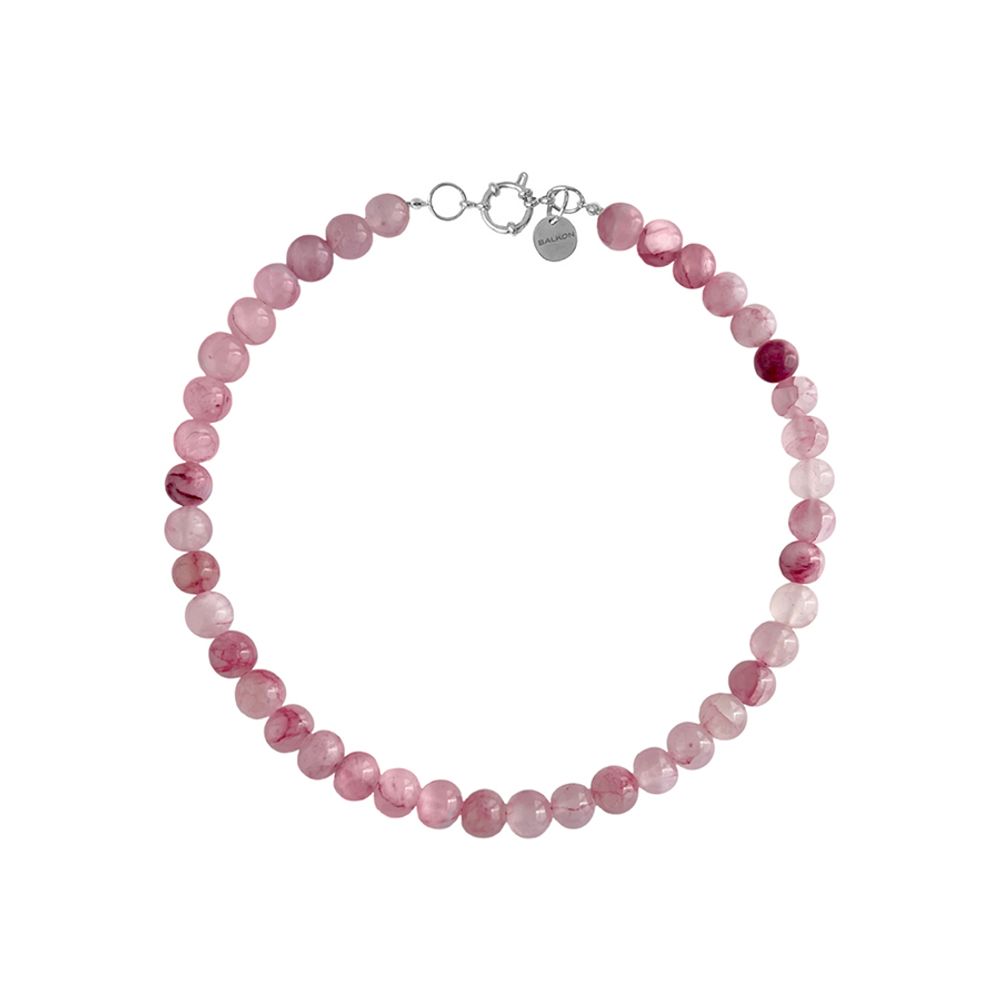 Колье Rose из бусин камня