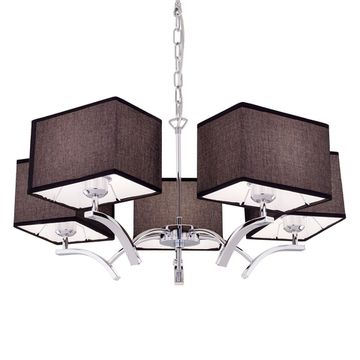 Люстра подвесная CL460252 хром/черный Эвора Квадро Citilux