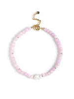 Колье "Pearl caramel pink" Gold