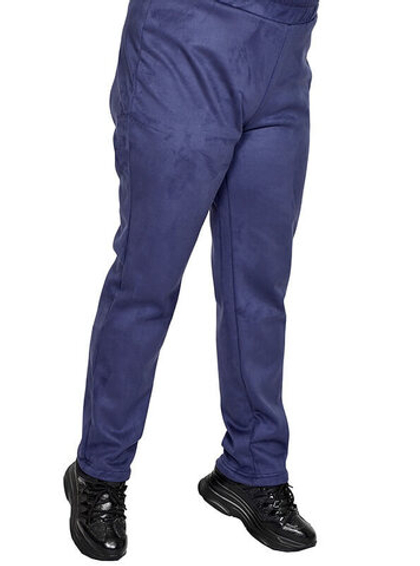 Брюки из экозамши на флисе Эра