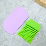 Набор кухонных принадлежностей силиконовый с акриловыми ручками: лопатка+кисточка, 24*5см/21*4см, NN