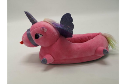 Тапочки FunFur Единорог-3 светящиеся Розовый