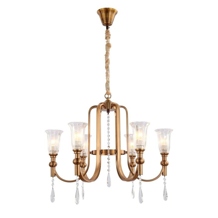 Подвесная люстра Lumina Deco Rionella LDP 8041-6 S.GD