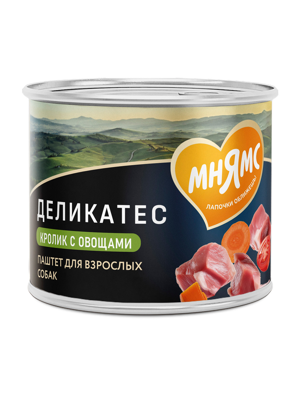 Влажный корм Мнямс Деликатес Паштет из кролика с овощами для собак всех пород "Касуэла по-мадридски" 200 г