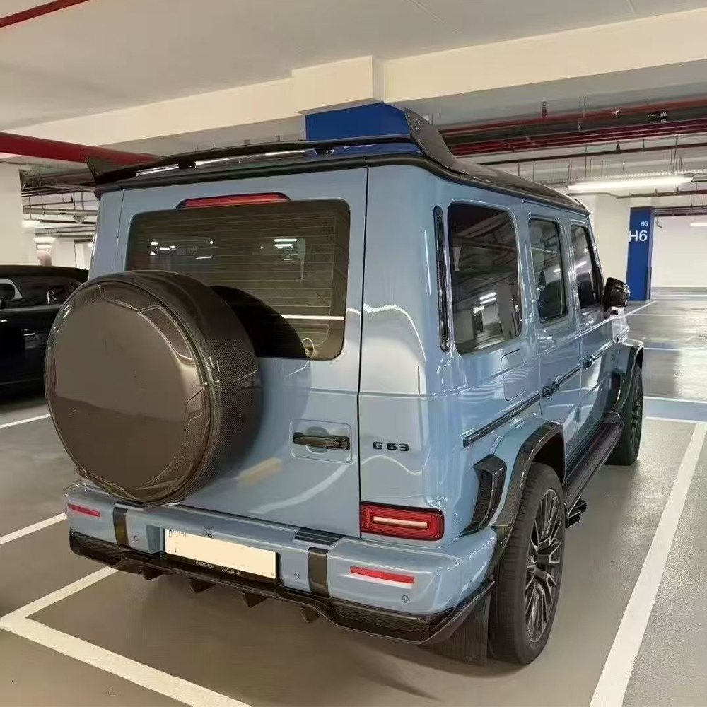 Карбоновый диффузор заднего бампера для Mercedes Benz G class W465 G63 G500 G550 2025+ Гелик Гелентваген