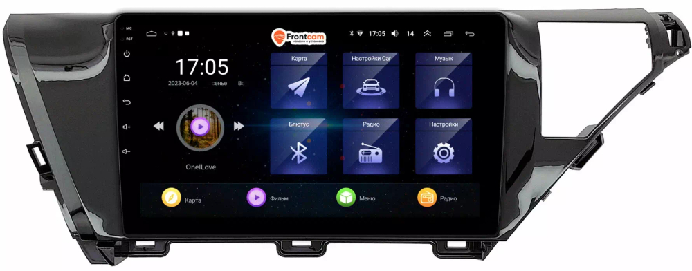 Магнитола для Toyota Camry 70 2017-2020 (без JBL) - OEM GT10-1053/1050 на Android 10, 2Гб-16Гб