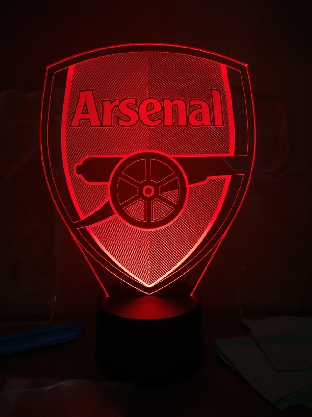 3D Светильник "Arsenal" (Арсенал Лондон)