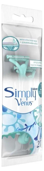 Станок для бритья одноразовый женский "Gillette Симпли Venus" (2)