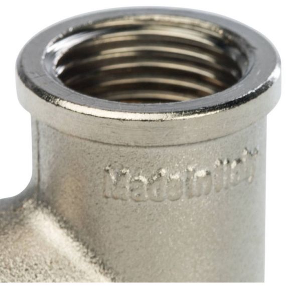 Тройник STOUT никелированный ВВ 1/2 — (4)