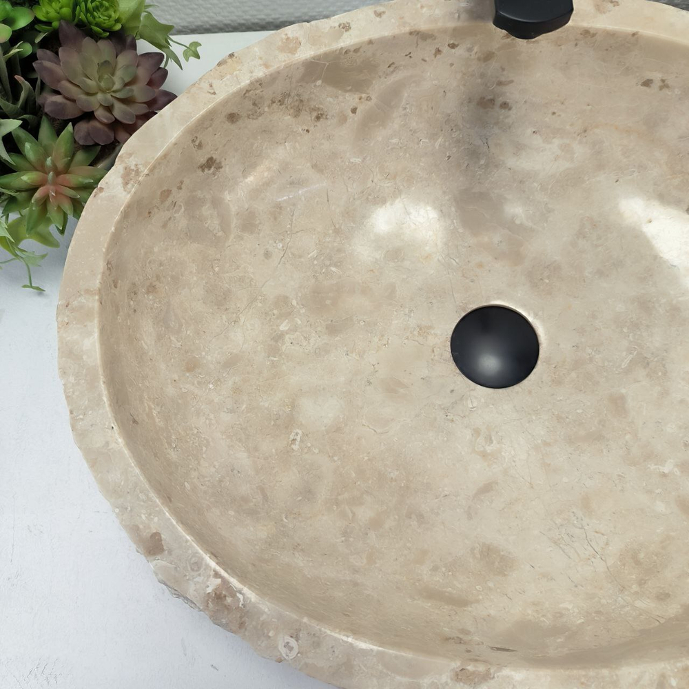 Раковина из мрамора Erozy Cream EM-62761 (56*45*15) 123