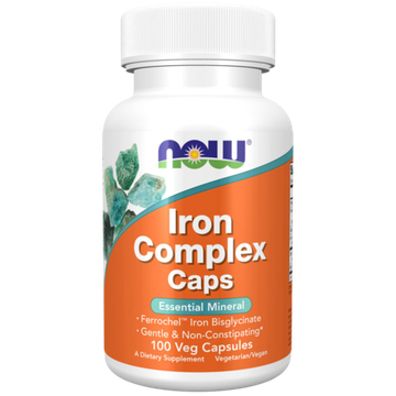 Now Foods Iron Complex 100 veg capsules, Железо !!! Срок 07.2025