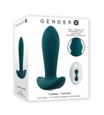 Анальная вибропробка Gender X Tunnel Tapper с ДУ, 12,1 см