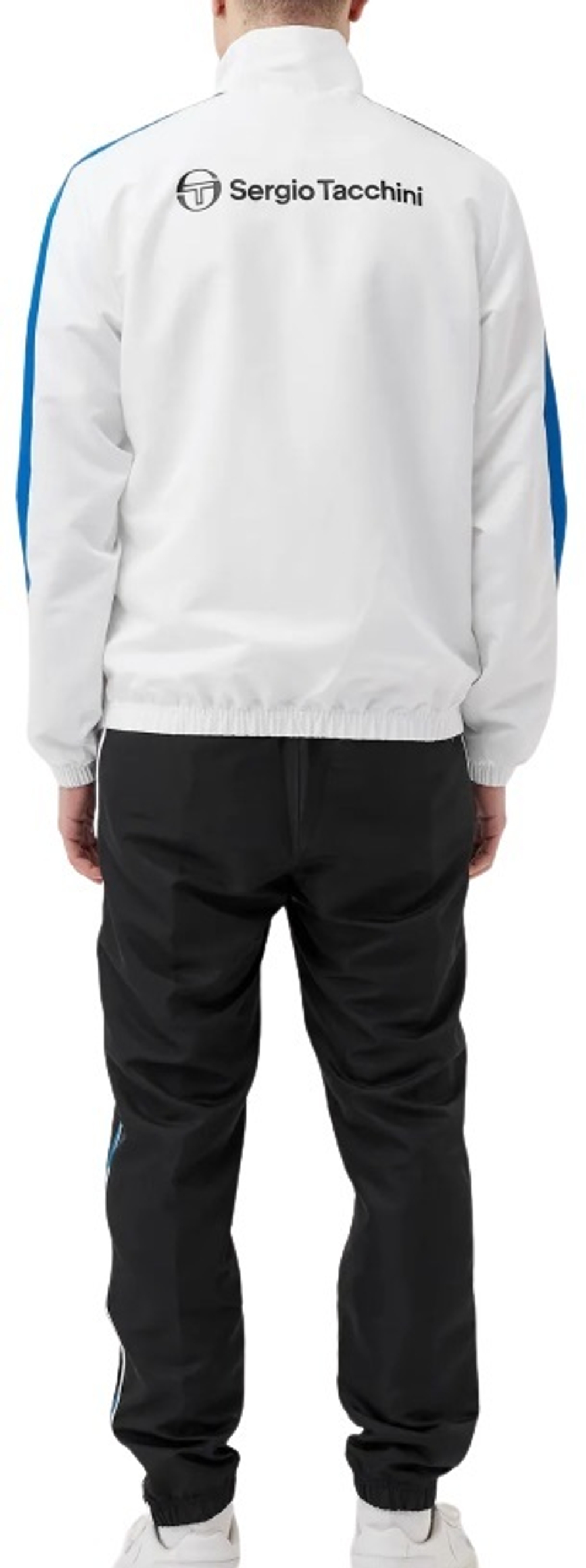 Мужской теннисный костюм Sergio Tacchini Agave Tracksuit - black/white/blue