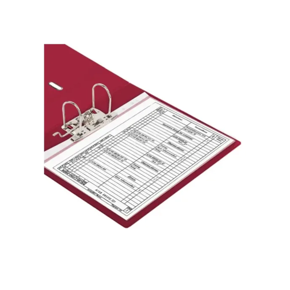 Регистратор 70мм BRAUBERG двухсторонний ПВХ, см. инф. окно, бордовый