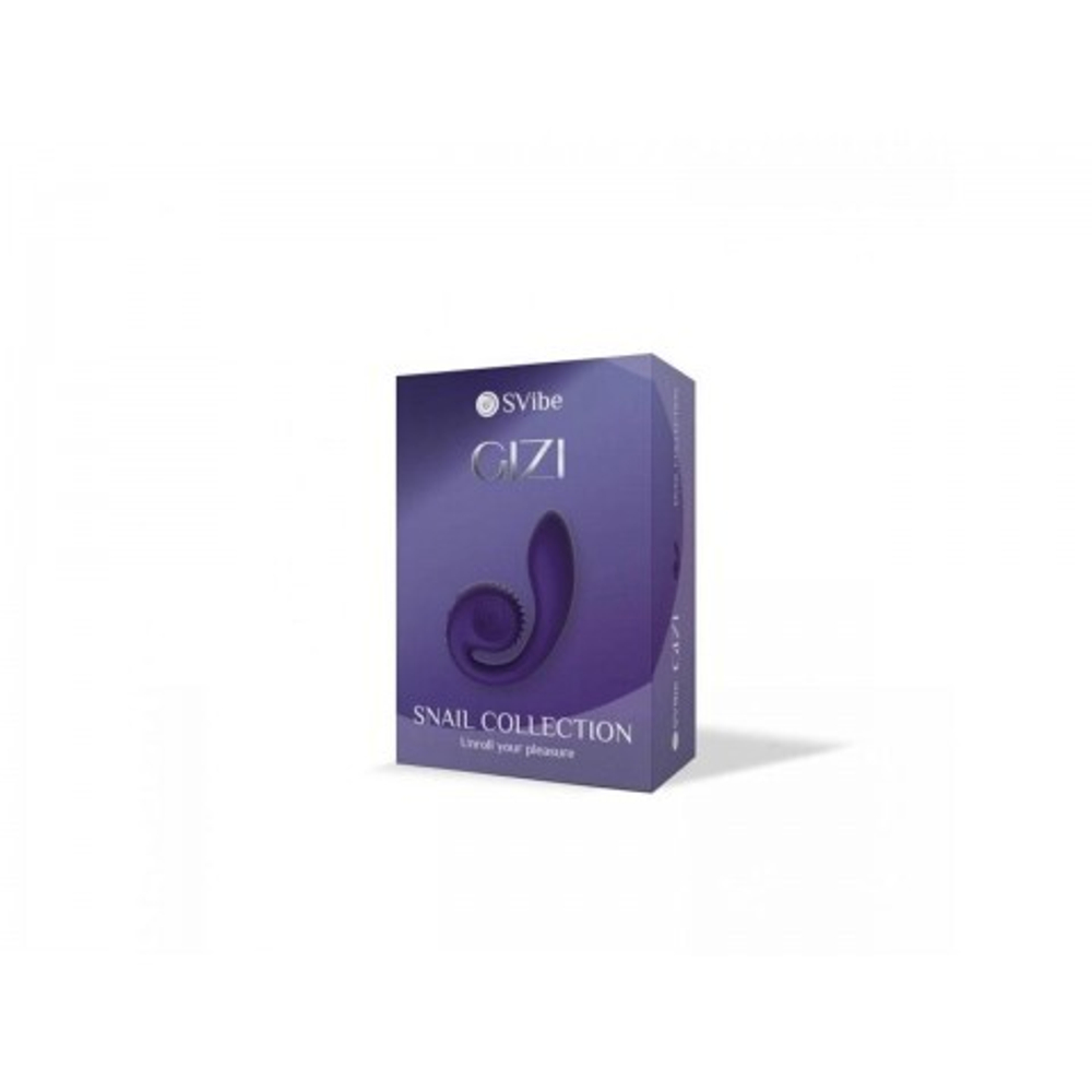 Вибратор  с двойной стимуляцией Snail Vibe Gizi, фиолетовый