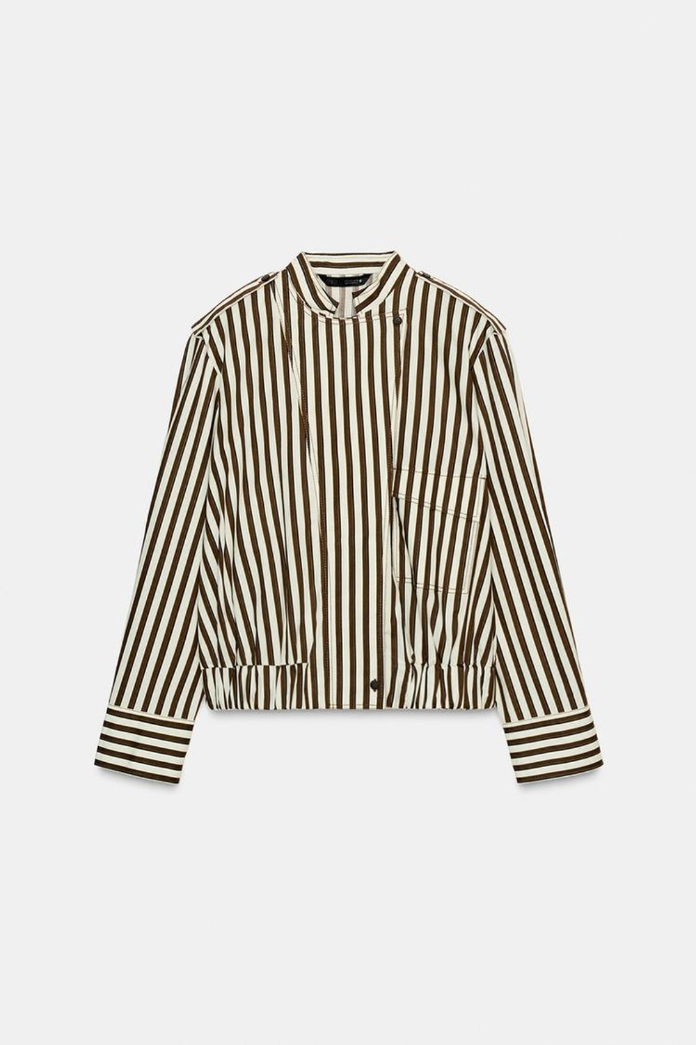 ZARA РУБАШКА В ПОЛОСКУ ZW COLLECTION, ПОЛОСКИ