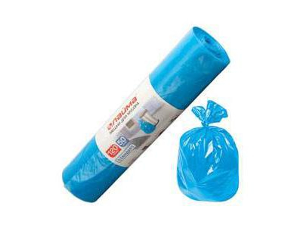 Мешки для мусора 120л,  5шт с завязками 70*110см