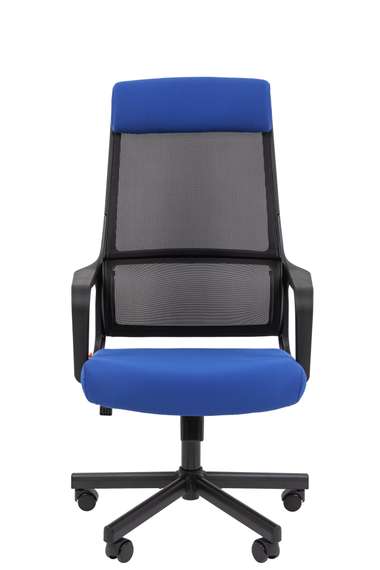 Офисное кресло Chairman 590 Россия черный/синий