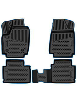 Коврики в салон для LADA (ВАЗ) Niva Legend 2021- 4шт. (синий кант, полиуретан) KANT.ELEM3DAN0456210K.BL