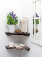 Комплект угловых полок. 2 штуки 25*25 см