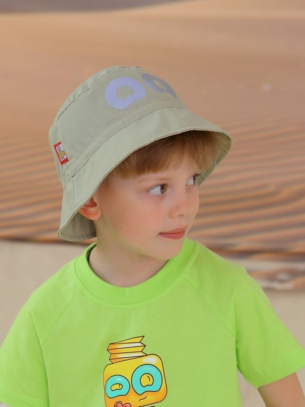 Панама детская солнцезащитная для девочек и мальчиков со светоотражающим эффектом CROOT