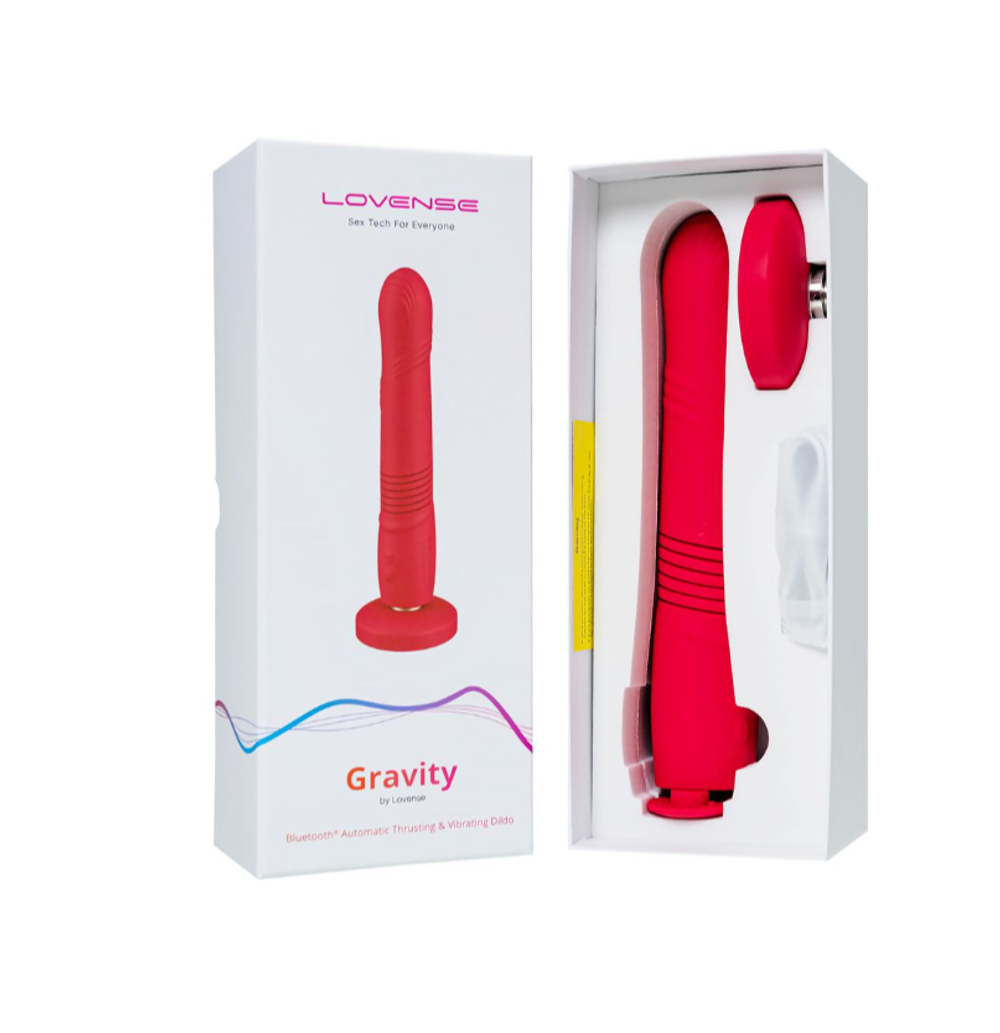 Пульсатор LOVENSE Gravity, красный, 25,9 см