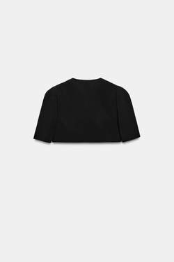 ZARA УКОРОЧЕННЫЙ БЛЕЙЗЕР — ZW COLLECTIO, ЧЕРНЫЙ