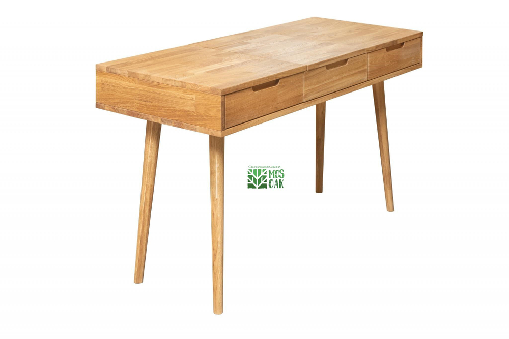 Стол туалетный из массива дуба с зеркалом Nord-2