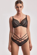 Трусики-стринги Chita с декоративными бретелями (Размер: 42) (Цвет: черный)