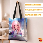 Сумка шоппер с принтом Honkai Star Rail