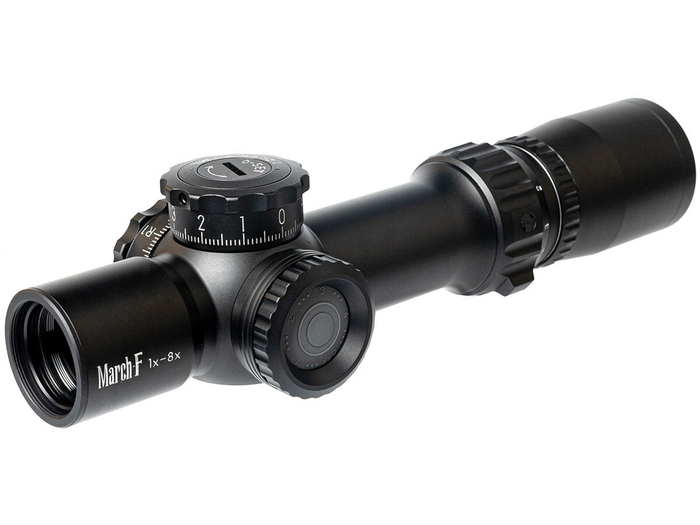 Прицел March-F 1-8x24 Shorty, сетка FMC-3, FFP, 30мм, с кронштейном (D8SV24FIML FMC-3)