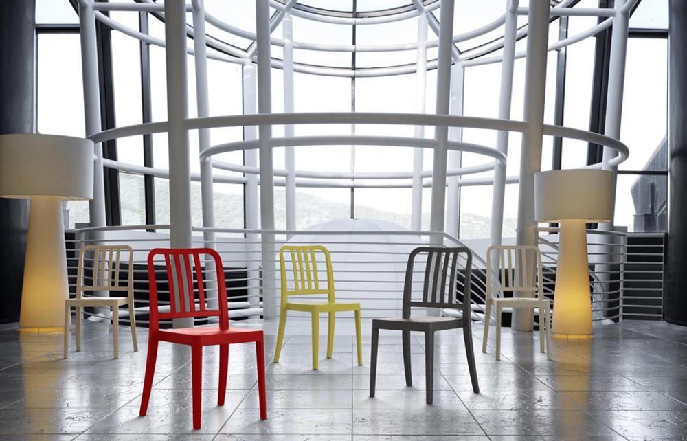 Стул пластиковый Papatya Varia-S, серый