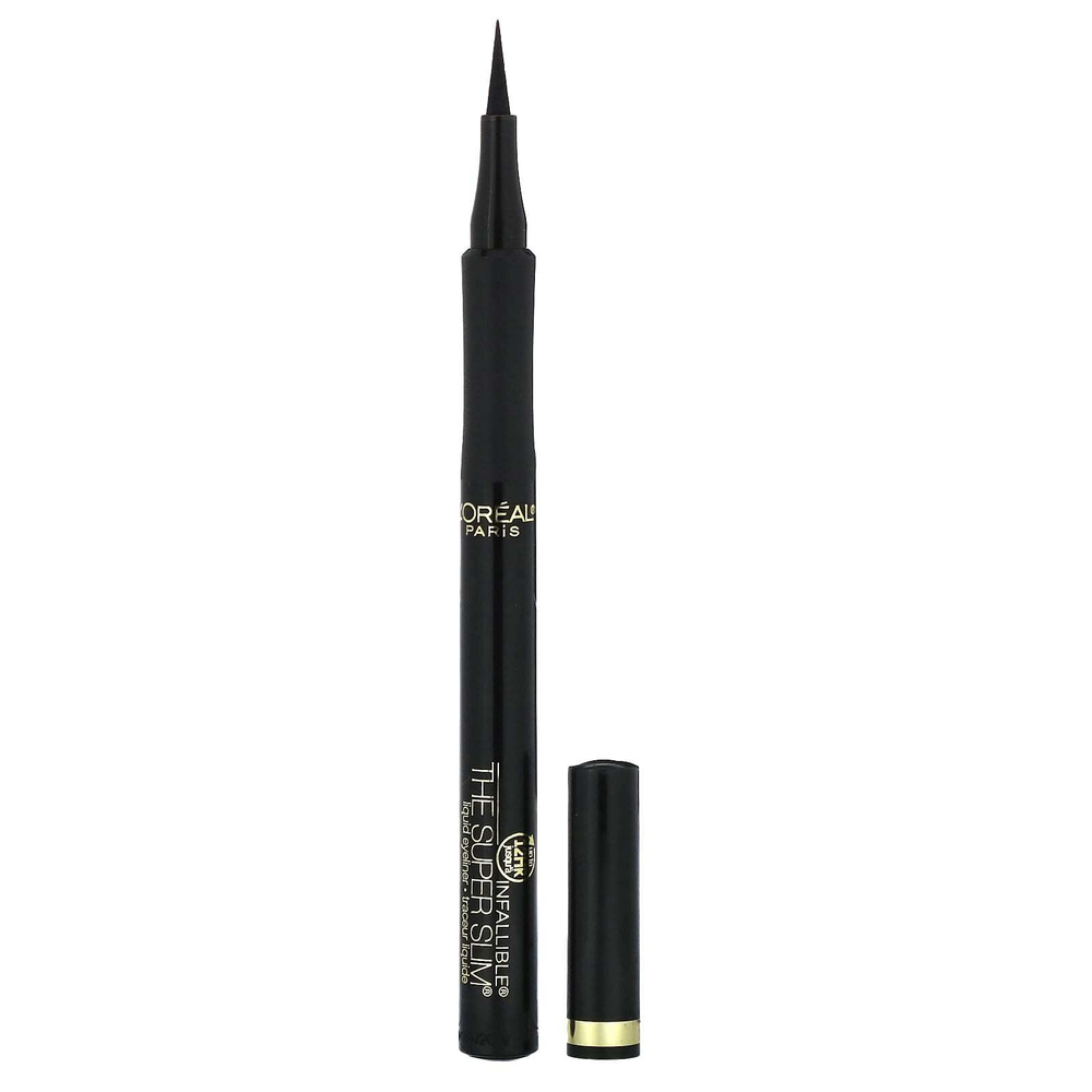 L'Oréal, Infallible, жидкая подводка для глаз Super Slim, 400 черных, 1 мл (0,034 жидк. унц.)