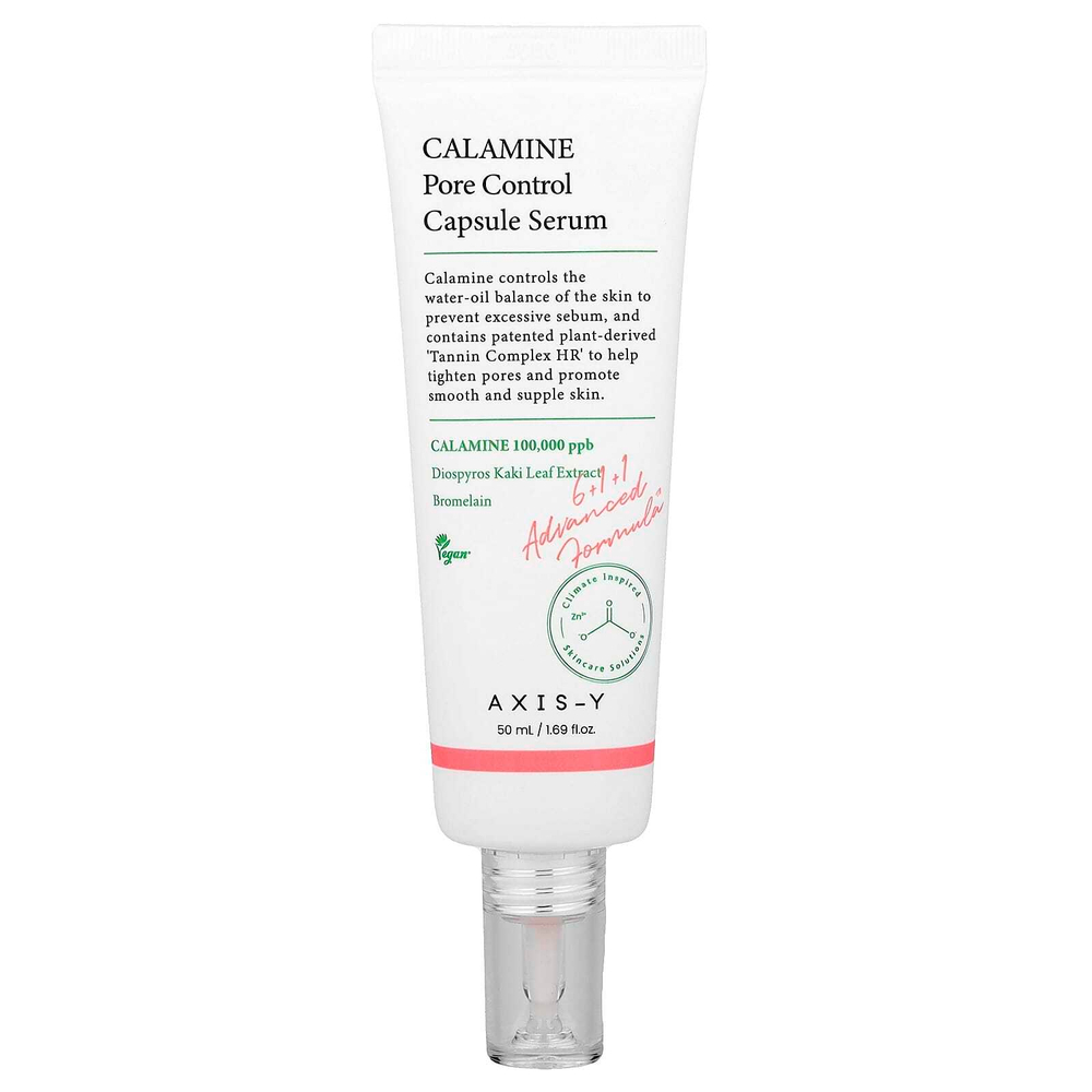 Axis-Y, Calamine Pore Control Capsule Serum, 50 мл (1,69 жидк. Унции)