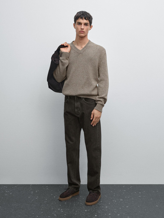 Massimo Dutti Джинсы свободного кроя, серый