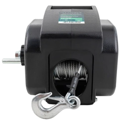 Лебедка электрическая автомобильная 12В, 300W, 900кг (крепление за ''фаркоп'', стальной трос-10м) RockForce##Rock FORCE RF-TRC9202 BIG