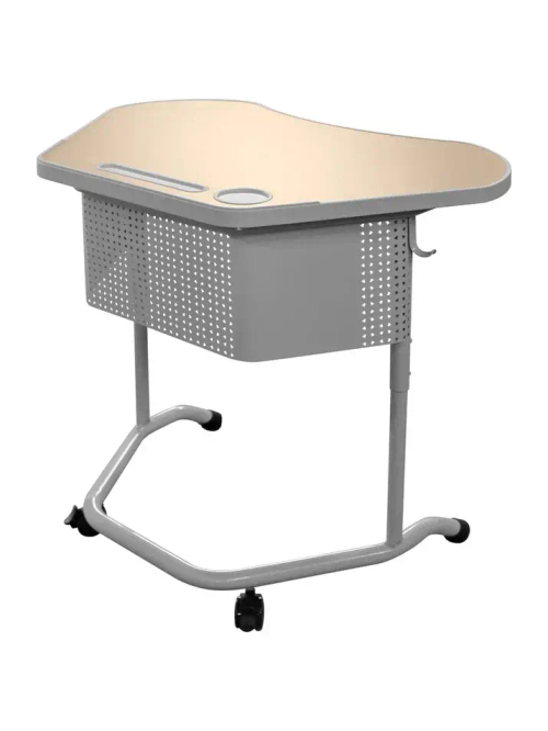 Школьный стол трапеция ШСТ77 столешница МДФ с литой кромкой, экран колокольчик