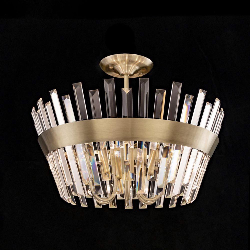 Citilux Вестерос CL307163 Люстра хрустальная потолочная Бронза