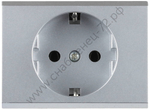 СВЕТОЗАР Эффект, с заземлением без вставки и рамки 16А/~250В, Одинарная розетка (SV-54400-SM)
