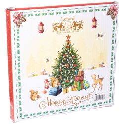 ТАРЕЛКА ЗАКУСОЧНАЯ LEFARD "ЕЛКА" 20,5 СМ (КОР=18ШТ.)