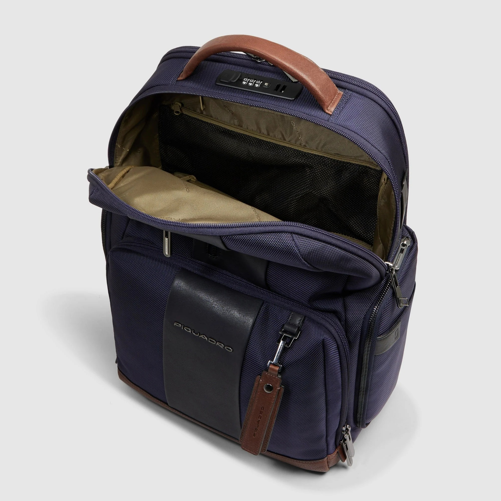 Рюкзак для ноутбука Piquadro BRIEF2 BagMotic/Blue-Tabacco