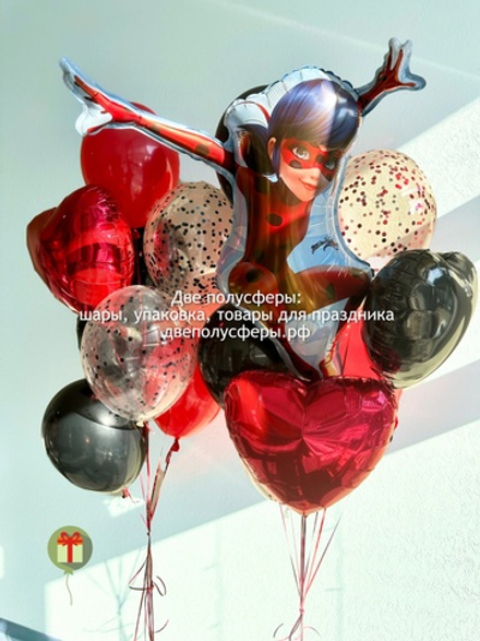 Набор фонтанов с леди баг