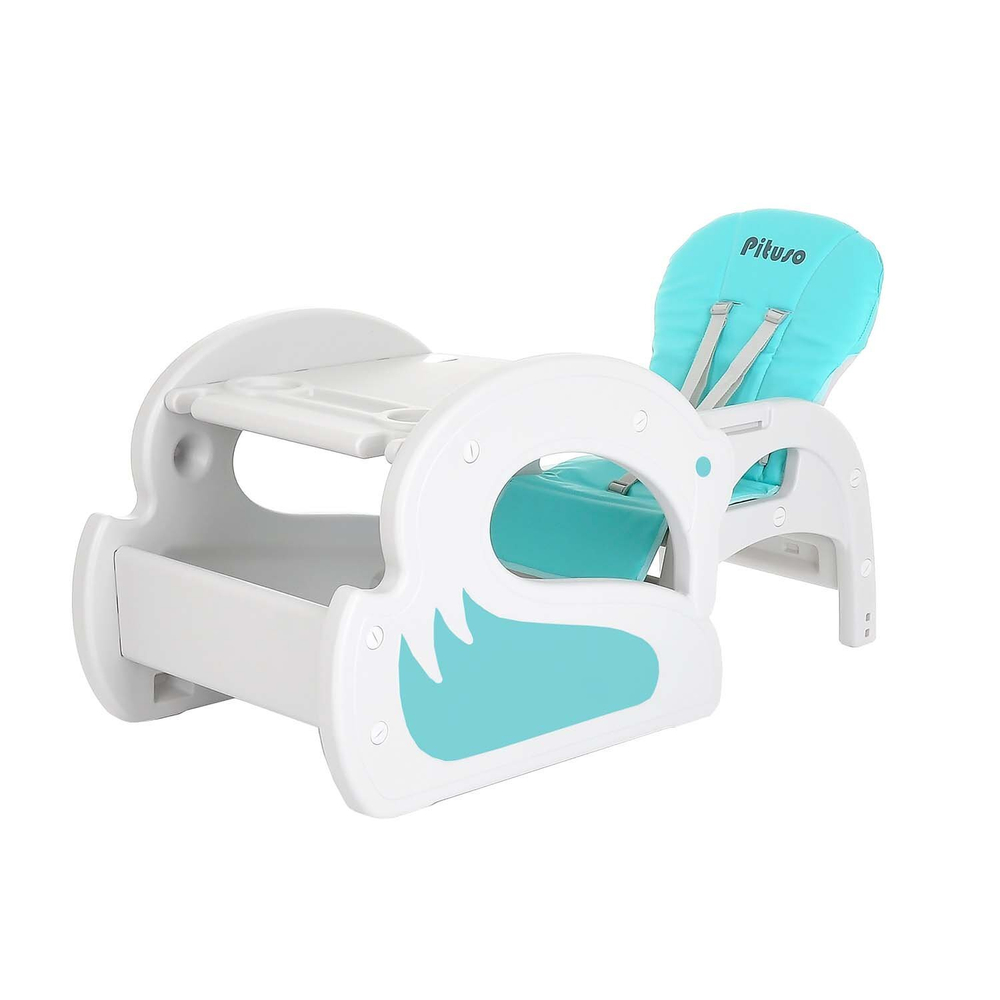 PITUSO Стул-трансформер для кормления SWAN Turquoise/Бирюзовый