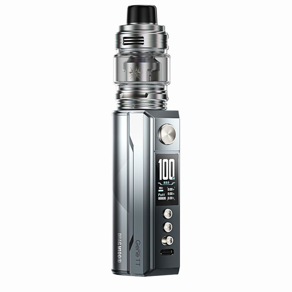 Набор Voopoo Drag M100S Kit - Silver Black Набор Voopoo Drag M100S Kit - Silver Black