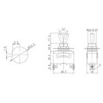 Тумблер 250В 15А (2c) вкл-выкл однополюсный (KN-101) REXANT