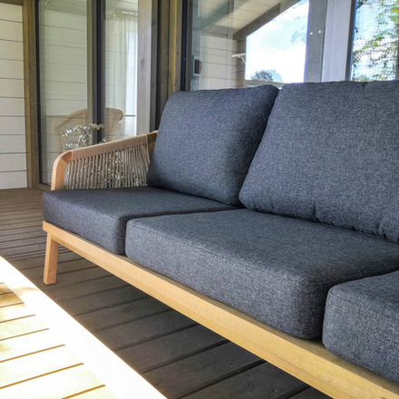 Лаунж зона Ideal Patio ЛЕОНОРЕН с трехместным диваном и плетеным роупом